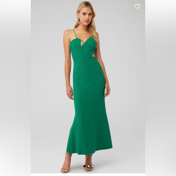 Elegant Green Evening Dress - Picture 1 of 4